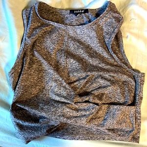Grey stretchy top
